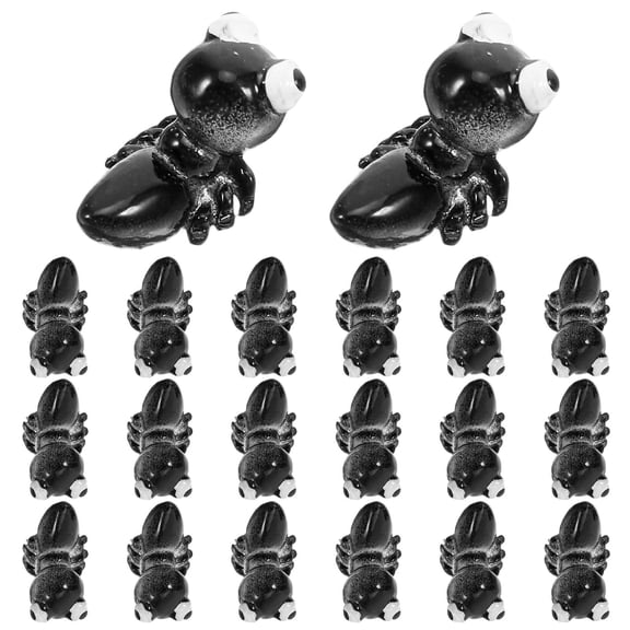 Hemobllo 20 Pieces Black Resin Ant Figurines Small Decorative Resin Animals for Bonsai Garden and Home Decor