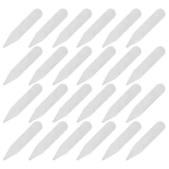 Hemobllo Shirt Collar Protectors Transparent Pet Material for Crisp Neat Collars 200Pcs