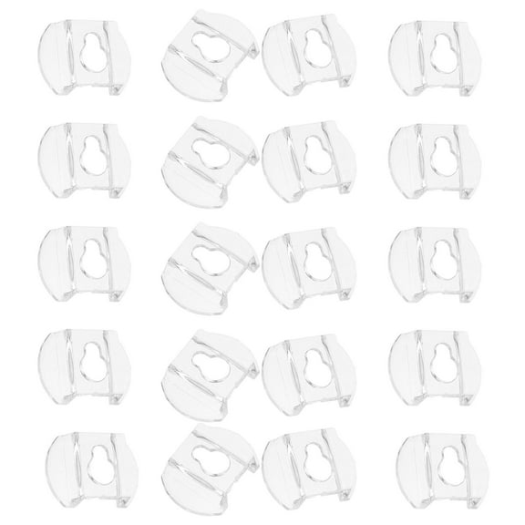 Hemobllo 20Pcs Clear Acrylic Picture Frame Clips Secure Photo Holders for Wall Display