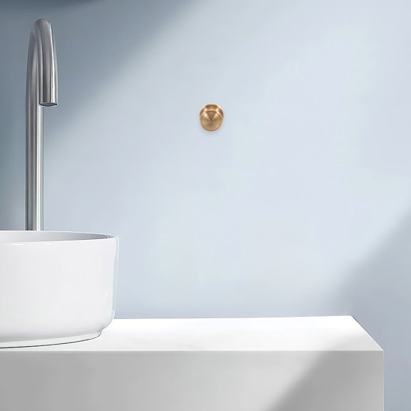 Hemobllo 1Pc Metal Bathroom Hook Wall Mounted Brown Clothes Hook with Screws for Home Organization