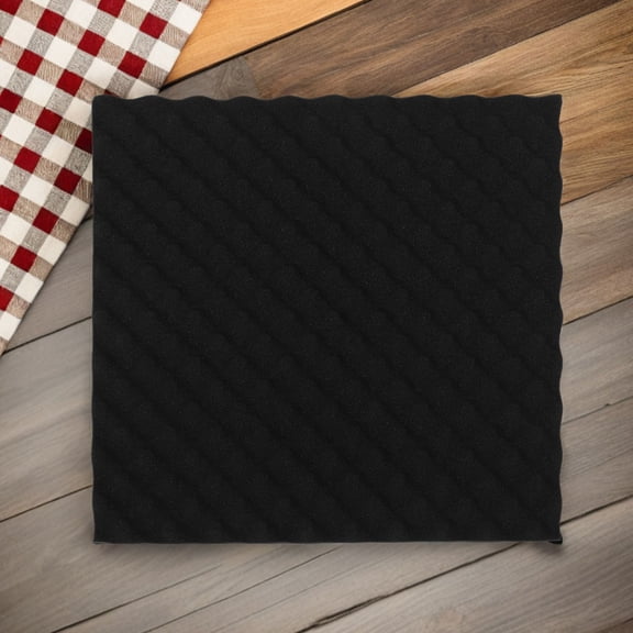Hemobllo 2-Pack Black Acoustic Ceiling Panels High-Density Sound Absorption Tiles for Noise Reduction and Echo Control