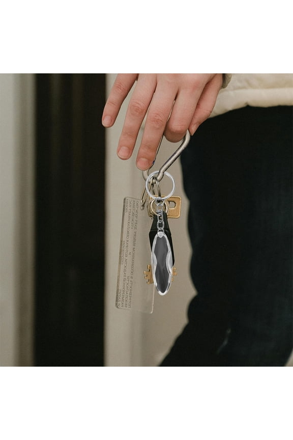 2-Pack Black Anti-Static Keychain Car Static Electricity Remover Portable Discharger for Vehicle Use