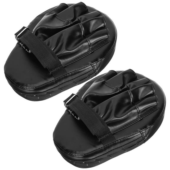 Hemobllo 2Pcs Black Boxing Pads with Triple Layer Construction for Martial Arts Training and Kickboxing Practice