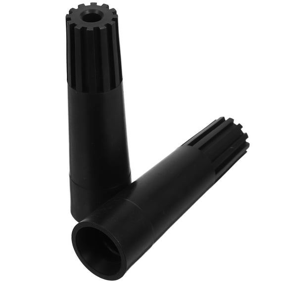Hemobllo Black Plastic Adapter for Mop Broom Handles Sturdy and Stable 2Pcs