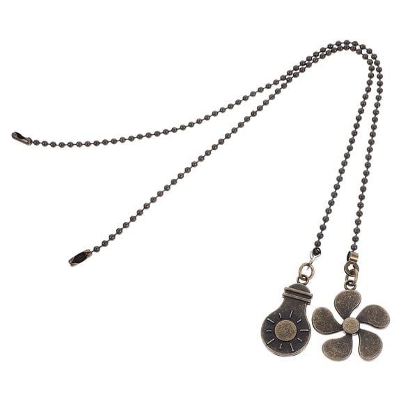 Hemobllo 2-Piece Ceiling Light Pull Chain Extension, Pendant Chain for Ceiling Fan and Light Fixture
