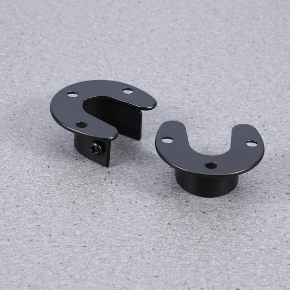 Hemobllo Pole Bracket for Indoor Use Stainless Steel Mounting Support for DIY Enthusiasts 2Pcs
