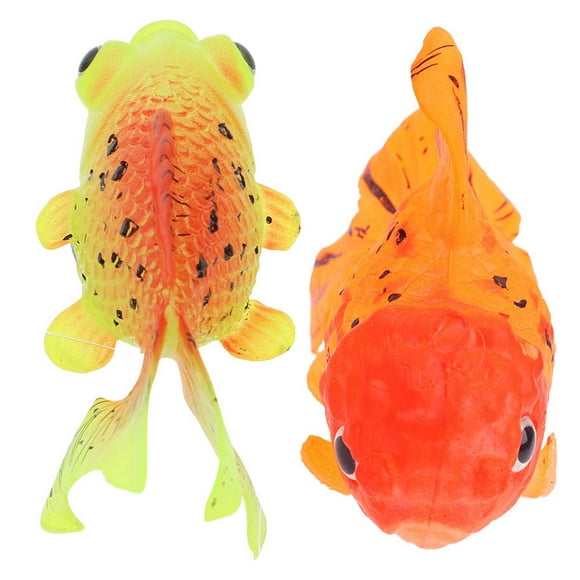 Hemobllo 2Pcs Decorative Fish Decor Realistic Assorted Color for Fish Tank Nighttime Glow