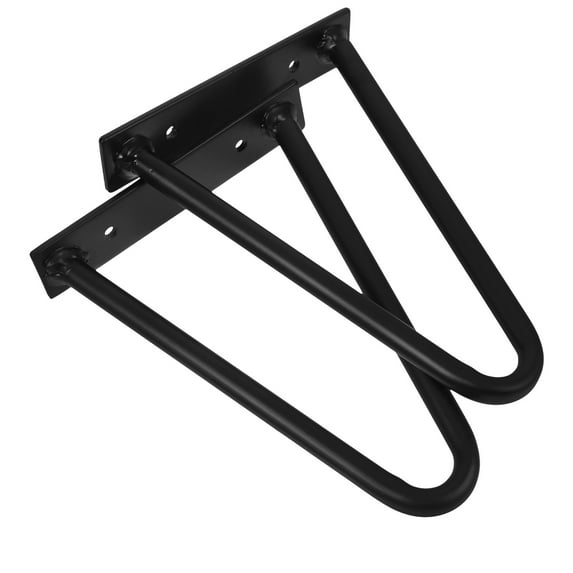 Hemobllo Metal Furniture Legs Black for Gardening Use Heavy Duty and Easy Install 2Pcs