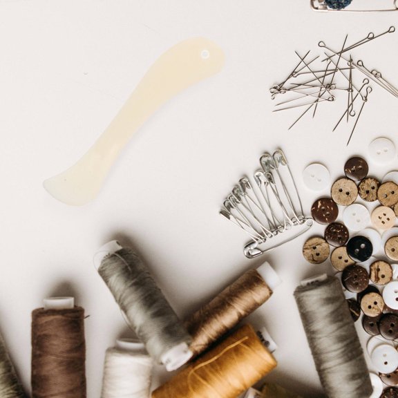 Hemobllo 2Pcs Portable Fabric Seam Marker and Seam Bone Pen for Sewing and Quilting Crease Folding