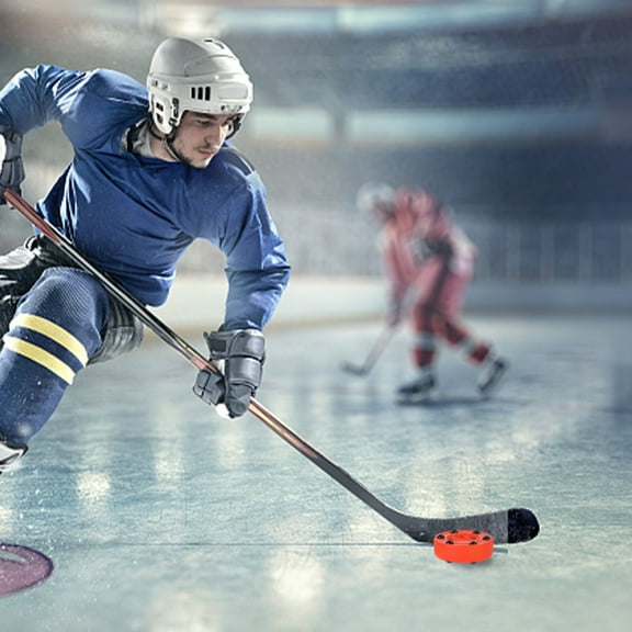 Hemobllo 2Pcs Professional Roller Hockey Training Puck Red Color High Impact Nylon Glide