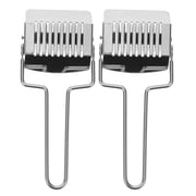 Hemobllo 2Pcs Stainless Steel Spaghetti Maker Manual Pasta Cutter with Rolling Design for Home