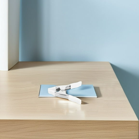 Hemobllo 2Pcs White Plastic Coated Spring Clamps for Photography Backdrop and Wall Holder