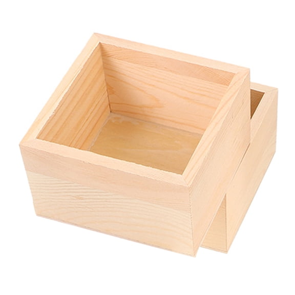 Hemobllo 2-Pack Wooden Desktop Storage Organizer Boxes in Beige for Office Supplies, Craft Materials, and Desk Accessories