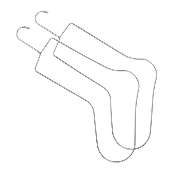 Hemobllo Knit Sock Stretcher for Shaping Metal Socks Holder Silver 2Pcs
