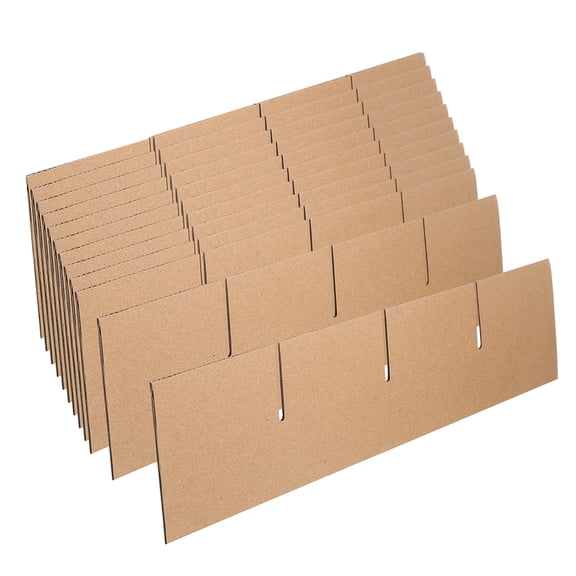 Hemobllo 2 Sets Cardboard Moving Boxes with Adjustable Khaki Dividers Partition Kit for Glass