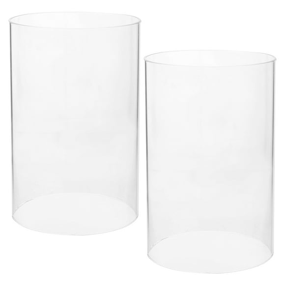 Hemobllo Light Fixture Globes Transparent 2Pcs 11.8X7.9X3.9in