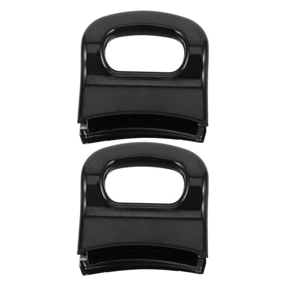 Hemobllo Detachable Pan Handles Black Plastic Comfortable Grip for Home Cooking 2Pcs
