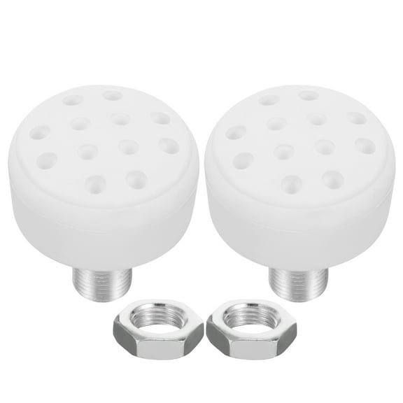 Hemobllo Professional Roller Skate Toe Stops White Rubber Metal Reliable Braking 2Pcs