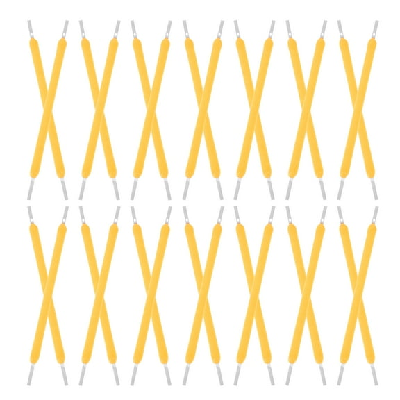Hemobllo 30Pcs Hard LED Filament Bulb Accessories Yellow for Daily Use and Indoor Lighting