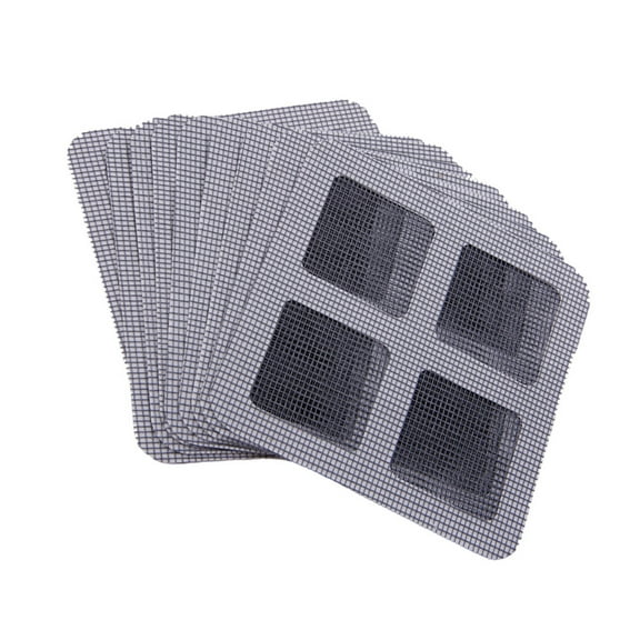 Hemobllo 30pcs Screen Patch Grey Acrylic Adhesive for Tent Mesh