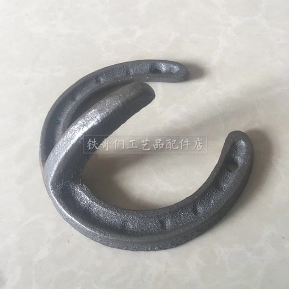 Hemobllo 4 Pcs Western Towel Hooks Cast Iron Dark Brown Horseshoe Mounting Brackets For Homeowners