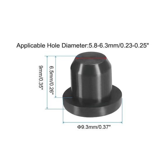 Hemobllo Silicone Bottle Stopper Insert Bung Plug Black 40Pcs