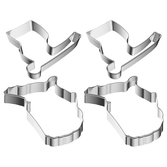 Hemobllo 4Pcs Metal Usa Map and Flag Cookie Cutter for Baking Celebrations