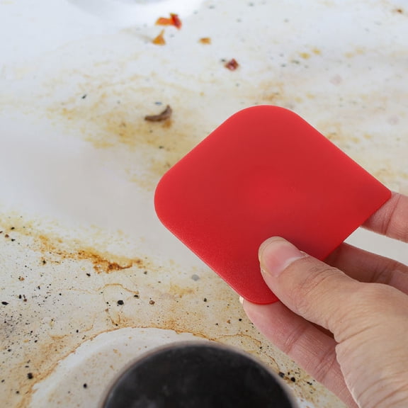 Hemobllo 4-Pack Assorted Color Pan Scrapers for Kitchen Cleaning and Bread Slicing Tools for Home Use
