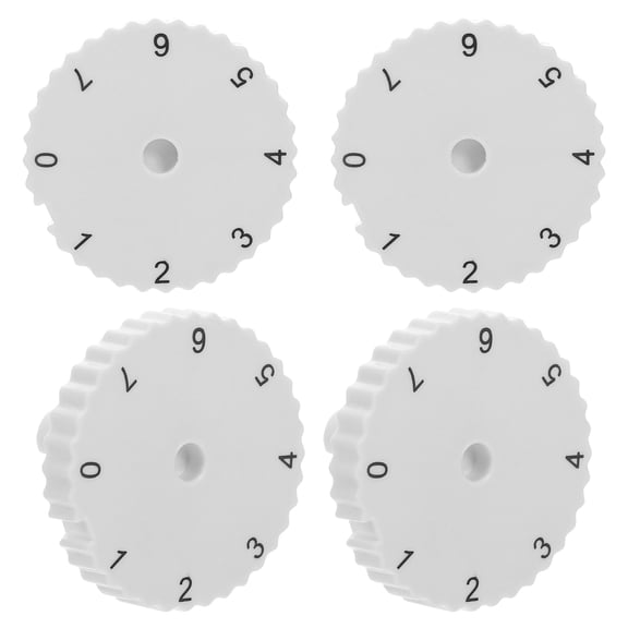 Hemobllo 4Pcs Multifunctional Refrigerator Thermostat Knobs White Replacement Dial for Precise Temp Control
