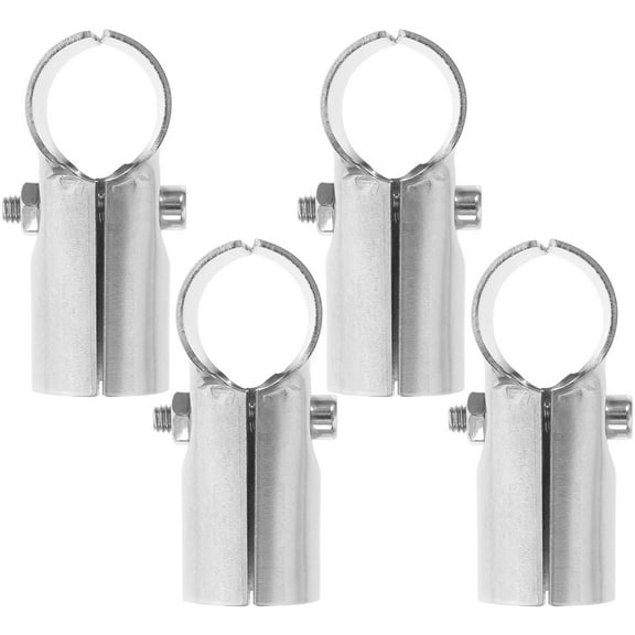 Hemobllo 4Pcs Pipe Clamp Tools Stainless Steel Fixing Tubes for Shelves General Users