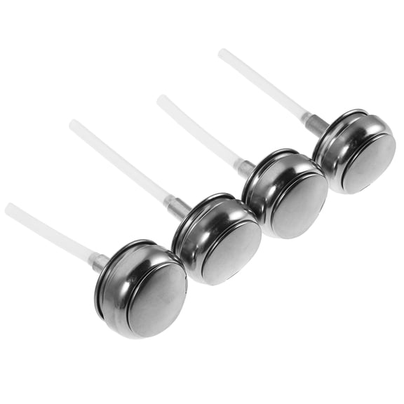 Hemobllo 4-Pack Stainless Steel & Aluminum Push Down Pump Dispenser Replacement Bottle Cap Lid Covers