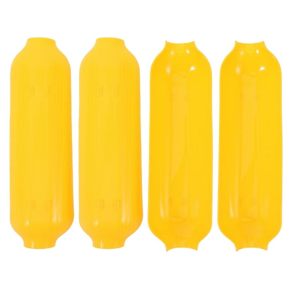 Hemobllo 4-Pack Yellow Plastic Corn-Shaped Serving Trays Multi-Function Dining Table Dish Set