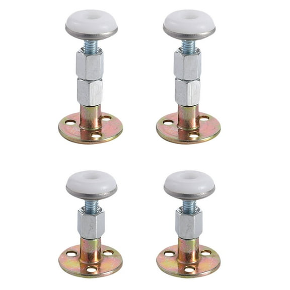 Hemobllo Stainless Steel Furniture Stabilizers 4-Pack Anti-Shake Bed Support Tools for Home Use