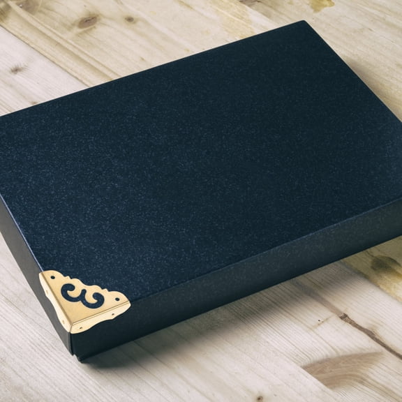 Hemobllo 4Pcs Decorative Copper Corner Protectors Vintage Style Triangle Corner Guards for Wooden Boxes