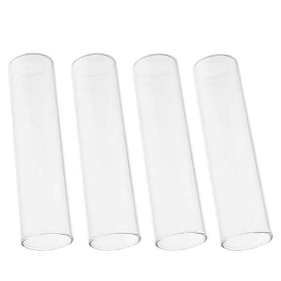 Hemobllo Glass Test Tube Vase Clear Home Decorative Hydroponic Flower Holder 4Pcs