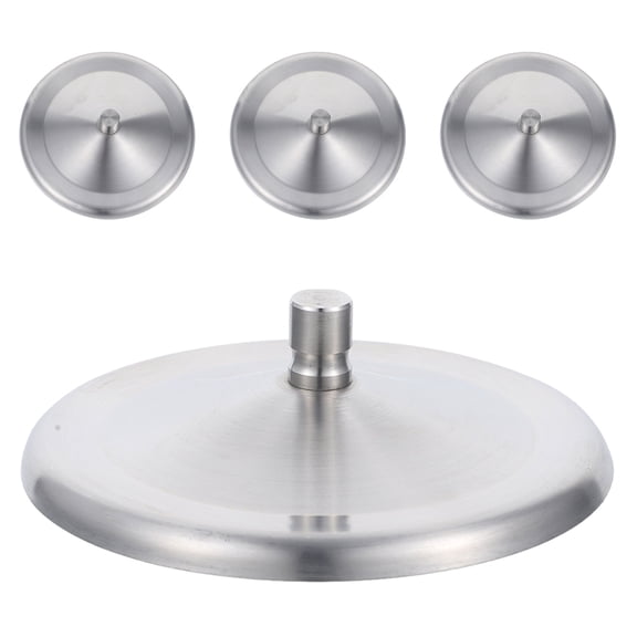 Hemobllo 4-Pack Stainless Steel Tumbler Lids with Splash-Resistant Caps, Mug Covers for Outdoor, Kitchen, and Camping Use