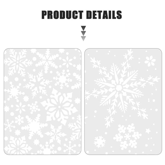 Hemobllo Drawing Stencils White Plastic for Home Use Snowflake Patterns