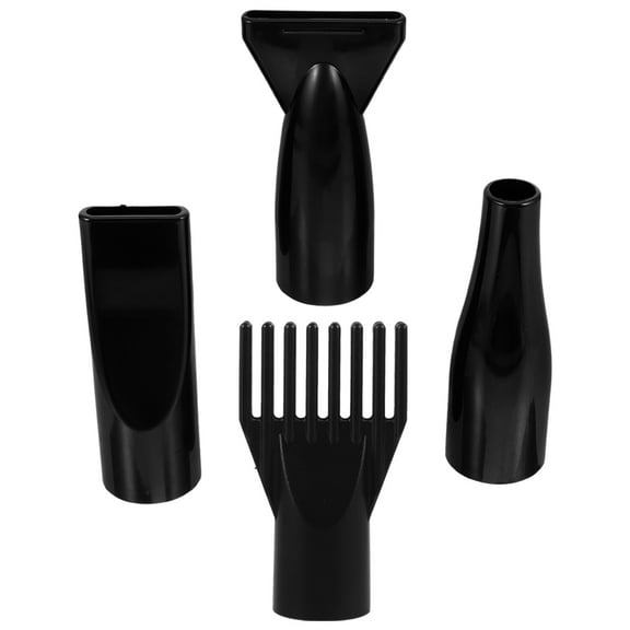 Hemobllo Hair Dryer Diffuser Attachment Black ABS Practical Design 4Pcs