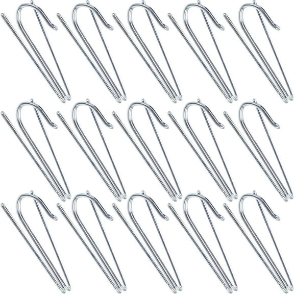 Hemobllo 50 Pcs Pinch Pleat Hooks Curtain Pins for Drapes Heavy Duty