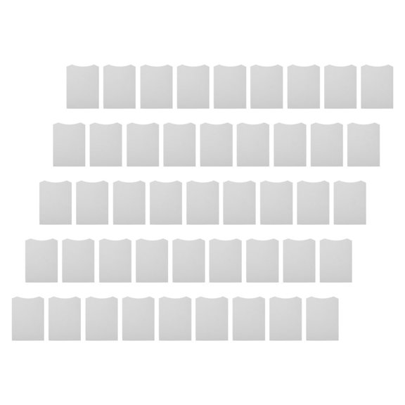 Hemobllo 50Pcs Lightweight White Cardboard Shirt Inserts for Professional Garment Presentation