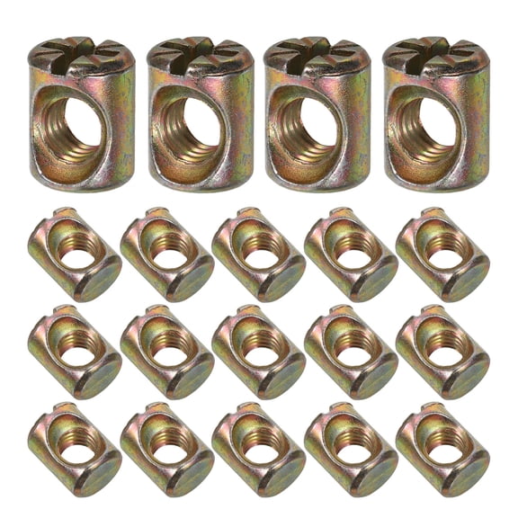 Hemobllo 50Pcs Replacement Bolts and Nuts for Beds Headboards and Bunk Beds Furniture Hardware Set