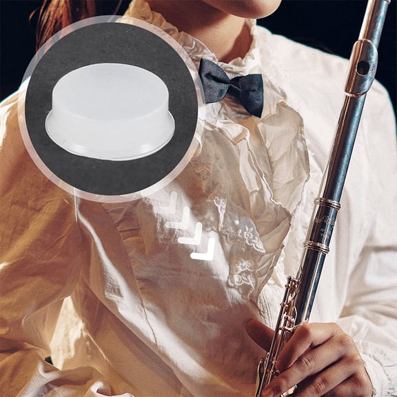 Hemobllo 50Pcs Transparent Silicone Flute Hole Plugs Open Hole Designs for Enhanced Playing Stability