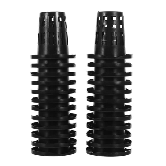Hemobllo 50pcs Black Plastic Net Cups Hydroponic Containers for Balcony Gardening and Plant Cultivation