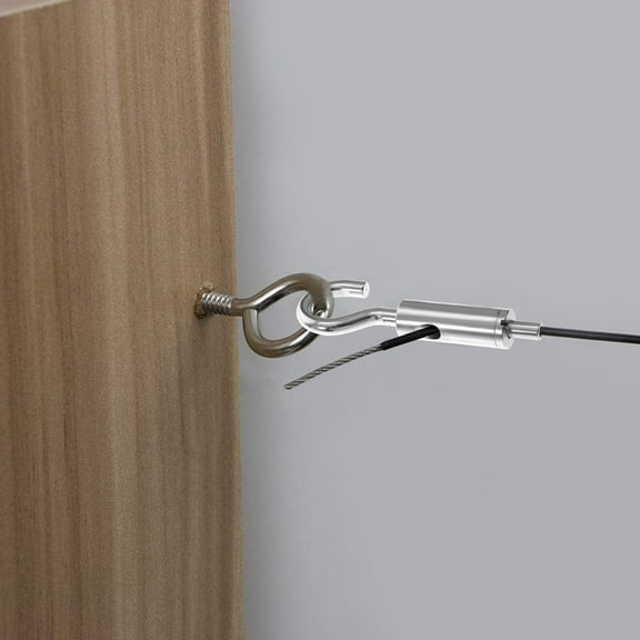 Hemobllo 5-Pack Copper Wire Rope Turnbuckles with Buckle for Secure Advertising Installation