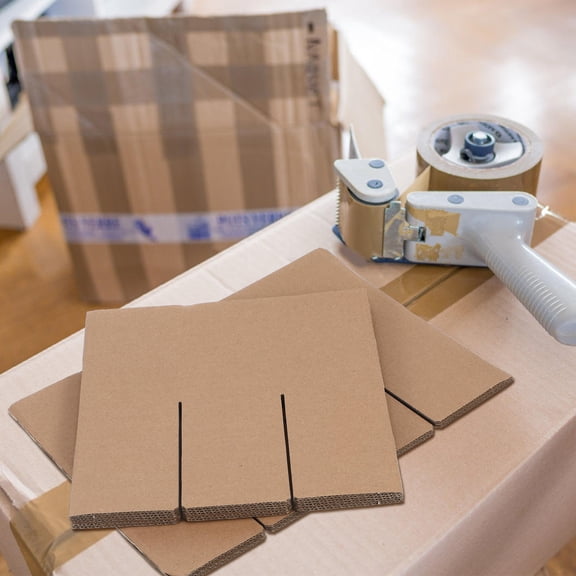 Hemobllo 5-Pack Beige Cardboard Glass Dividers for Moving Boxes, Protective Inserts for Secure Packing and Storage