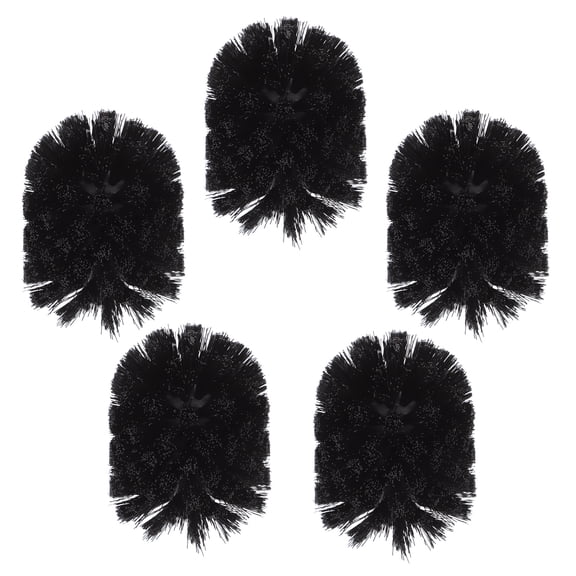 Hemobllo 5-Pack Black Toilet Brushes with PP Material for Efficient and Bathroom Cleaning Accessories