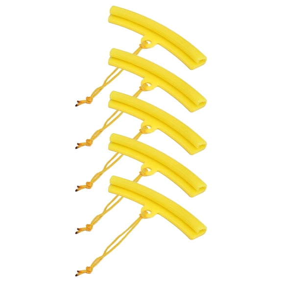 Hemobllo 5Pcs Car Wheel Rim Protectors Plastic Tire Changing Pads Yellow Elastic Rim Saver