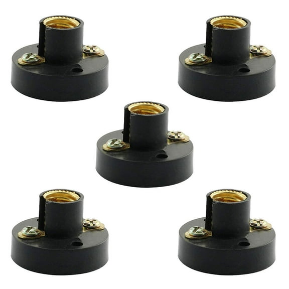 Hemobllo 5Pcs Experimental Light Holder Black Plastic for Physics Lab Teaching and Circuit Experiments