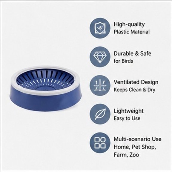 Hemobllo 5pcs Bird Incubate Nest Egg Bowl for Pigeon Breeding Box Plastic Blue