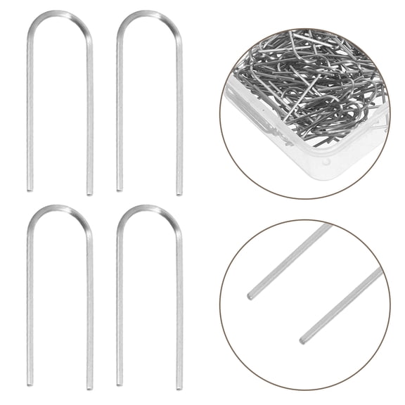 Hemobllo 60Pcs Nichrome Wire Jump Rings and U Shape Hooks for Professional Kiln Use